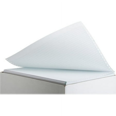 Sparco Continuous Paper 14 7/8" x 11" - 20 lb Basis Weight - 2700 / Carton - Green Bar