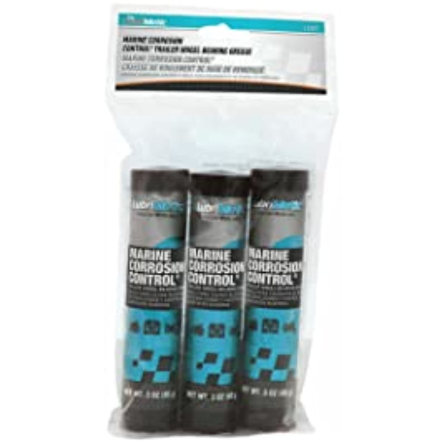 LubriMatic 11397 Marine Corrosion Control Trailer Wheel Bearing Grease - 3 oz. Cartridge, Pack of 3