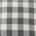 thumbnail image 2 of Better Homes & Gardens Feather Filled Buffalo Plaid Decorative Throw Pillow, 18" x 18", Grey, 2 of 4