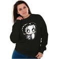 thumbnail image 3 of Betty Boop Old School Flapper Cartoon Women Crewneck Sweatshirt Brisco Brands S, 3 of 5
