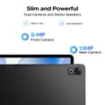 thumbnail image 5 of Aorlym P12 12 Inch Tablet, Tablet Android 16, 48GB RAM+128GB ROM/2TB TF, T7280 Octa-core, Gemini AI, IPS 2.4K 120Hz Display, 10000mAh/18W, 5G WiFi, 8MP+13MP, GPS, Face ID, OTG, Tablet with Keyboard, 5 of 10