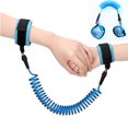 thumbnail image 1 of 2 correas de muñeca antipérdida de 2,5 m para niño, correa para niño con rotación de 360°, pulsera antipérdida, cómodo arnés para bebé, azul, 1 of 4