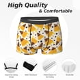 thumbnail image 2 of Men's Boxer Briefs, Papaya ice cream Soft Comfy Mens Underwear Boxer Briefs Breathable With Widen Waist, 2 of 7