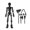 Black, variant on Xinwanna 3D Printed Skeleton Action Figure Plastic Articulated Skeleton Toy with Movable Joints Collectible Action Figure for Desktop Decor (Black)