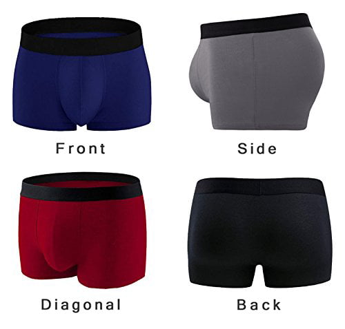 Aserlin Men's Underwear Boxer Briefs 5 Pack Cotton No Ride-up Sport Underwear 