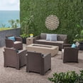 thumbnail image 4 of Noble House Leavitt 7 Piece Outdoor Conversation Set in Brown, 4 of 24