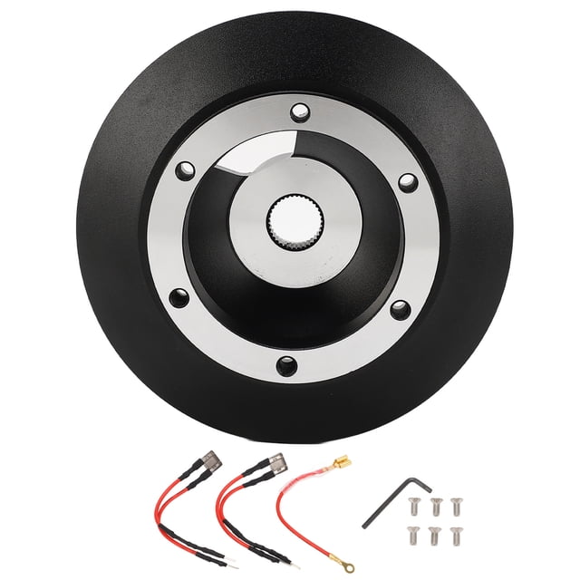 Oubit Steering Wheel Short Hub Adapter,6 Hole Steering Wheel Car Steering Wheel Short Hub Adapter Aluminum Steering Wheel Short Hub Adapter Top-Notch Performance