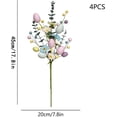 thumbnail image 2 of Aerosoles Artificiales de Pascua, 17.8 Pulgadas, Huevos de Pascua de Imitación Pastel, Ramas de Bayas con Flores de Margaritas Falsas, Tallos Florales de Primavera de, 2 of 3