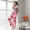 thumbnail image 5 of Pofeuu Strawberry and Ladybugs Print Women's Fashion Pajama Pants with Pockets Comfy Drawstring Sleep Lounge Bottoms-Large, 5 of 6