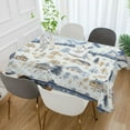 thumbnail image 2 of Yayeee Tablecloths 60" x 90" Rectangle Wrinkle Resistant Party Table Cover, Light Blue Mountain, 2 of 8