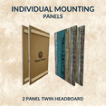 thumbnail image 6 of Barn Walls Solid Wood Headboard, Twin Size Industrial Academia, 6 of 10