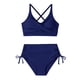 thumbnail image 3 of Trajes de baño de una pieza para mujer Conjuntos de bikini de cintura alta para mujer Trajes de baño con cordón Traje de baño cruzado con lazo en la espalda Traje de baño para mujer, 3 of 5