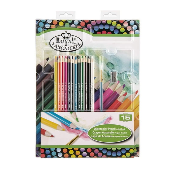 Royal & Langnickel Watercolor Pencil Artist Pad Set - 15pc