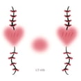 thumbnail image 2 of Autorización Almohadillas de cúrcuma para la cara, pegatinas para ojos, delineador de ojos, sombra de ojos, pegatinas temporales, pegatinas para mujeres y niñas, accesorios para disfraces de Ha, 2 of 3