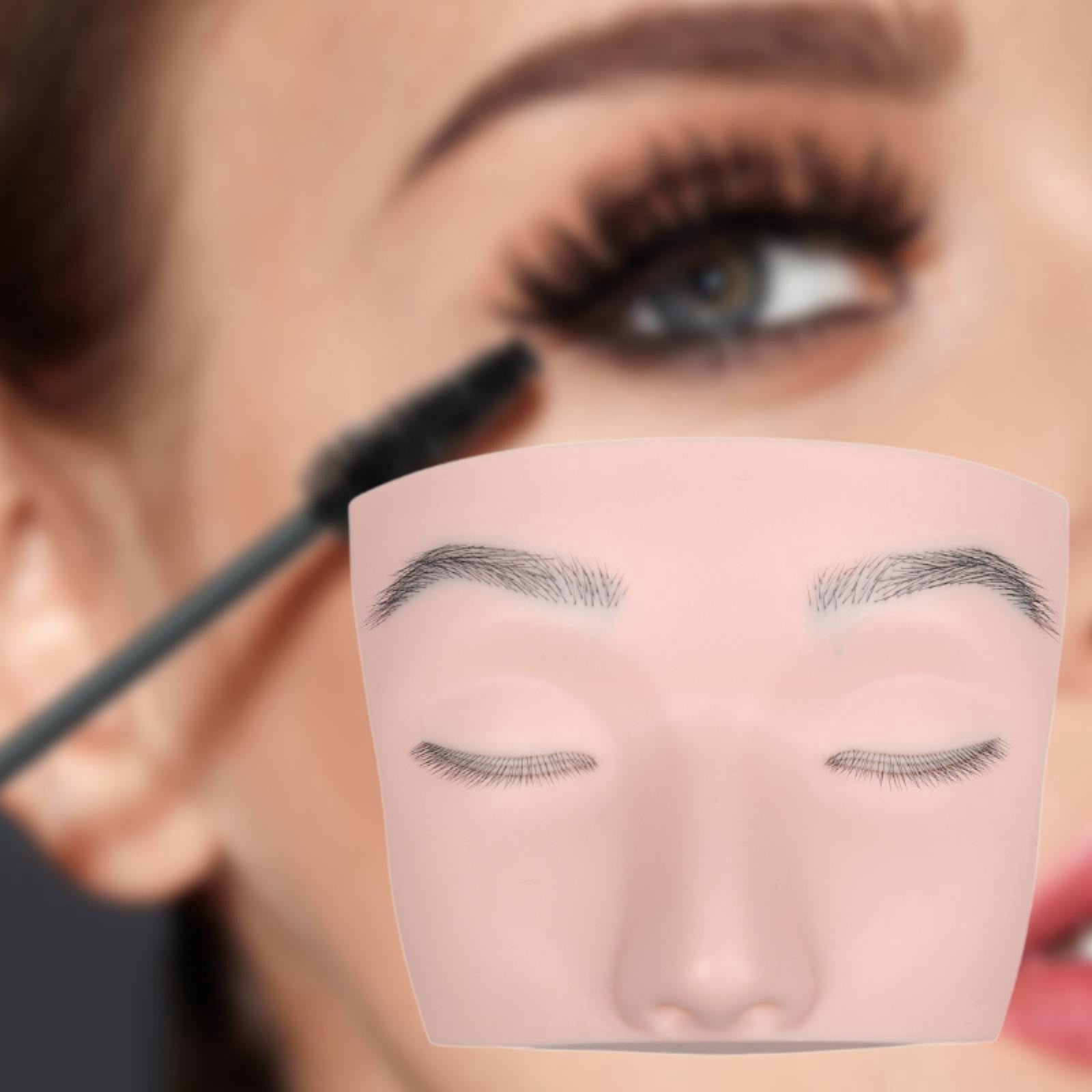 Bothyi Eyelash Extension Mannequin Head Face Flat Head Practice Training Head for Salon
