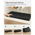thumbnail image 6 of SONGMICS 30" Storage Ottoman Bench Folding Footrest Ottoman with Storage Black, 6 of 9