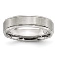 thumbnail image 1 of Bague Rainurée en Acier Inoxydable de 6 Mm Brossée et Polie 13 Tailles, 1 of 5