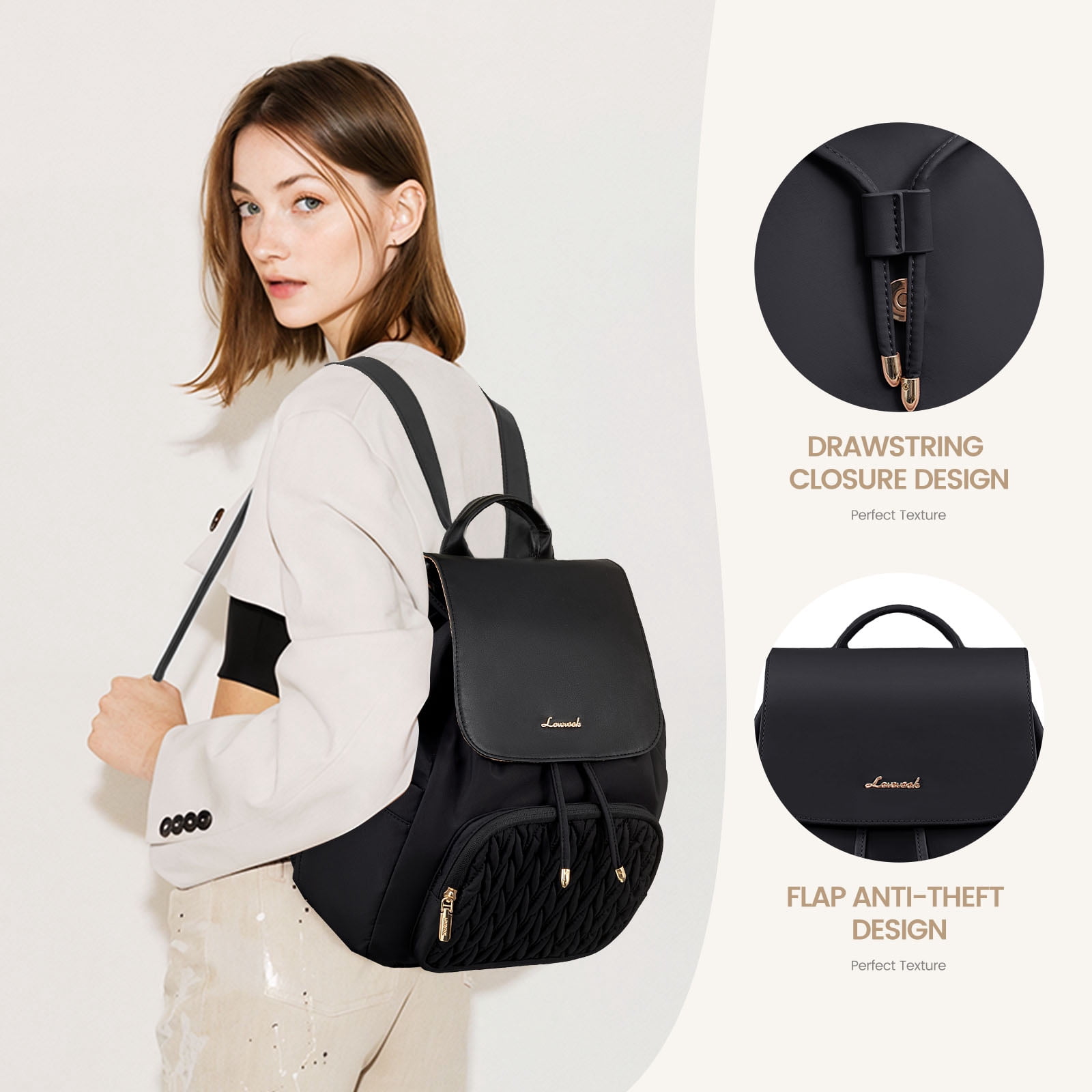 Lovevook Mini Backpack Purses for Women,Small Cute Backpack for Daily College Shopping Travel