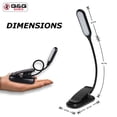 thumbnail image 2 of Q&Q BASICS LED Reading Book Light With Flexible Clip USB Rechargeable Lamps For Reader Work, 2 of 9