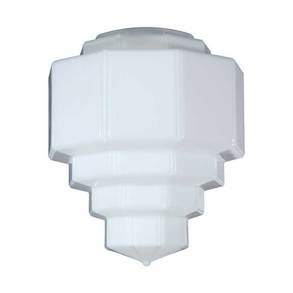 B&P Lamp® 6" Fit.Opal Deco Pendant Shade, 12" Diameter