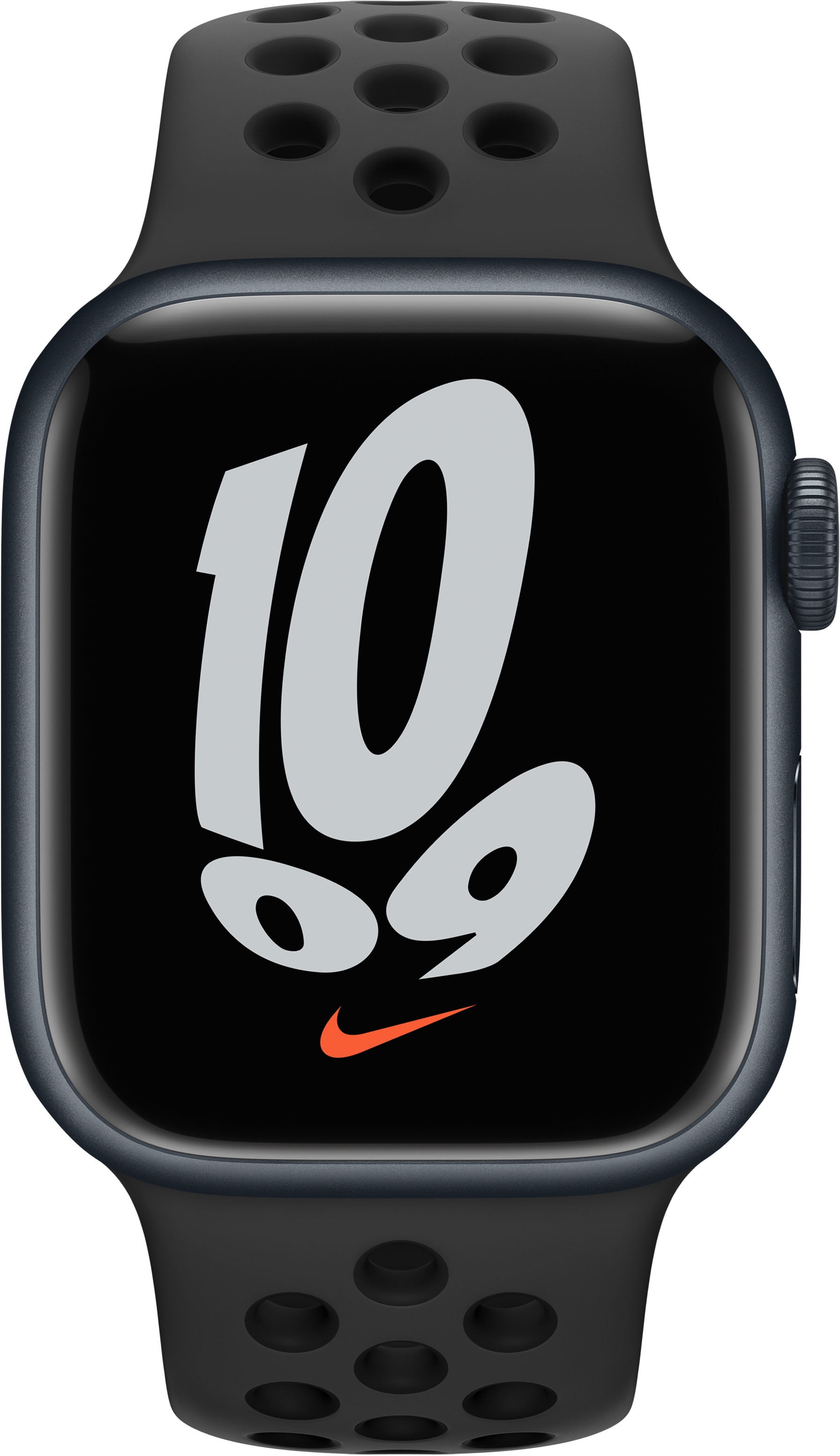 Apple Watch Nike Series 7 GPS + Cellular, 41mm Midnight Aluminum Case with  Anthracite/Black Nike Sport Band - Regular