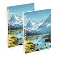 thumbnail image 6 of Spiral Journal Notebook Beautiful Landscape River Mountain College Ruled Notebook 8.3" x 5.7" A5 Lined Thick Paper Page, 6 of 6