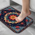 thumbnail image 5 of 1pc Floral Pattern Absorbent Non-Slip Bathroom Thickened Flannel Rug Decor,Soft,Quick Drying,Suitable For Indoor/outdoor Use,Bathrooms,Bedrooms,Kitchens,Terrace,Laundry Rooms,16"x24", 5 of 7