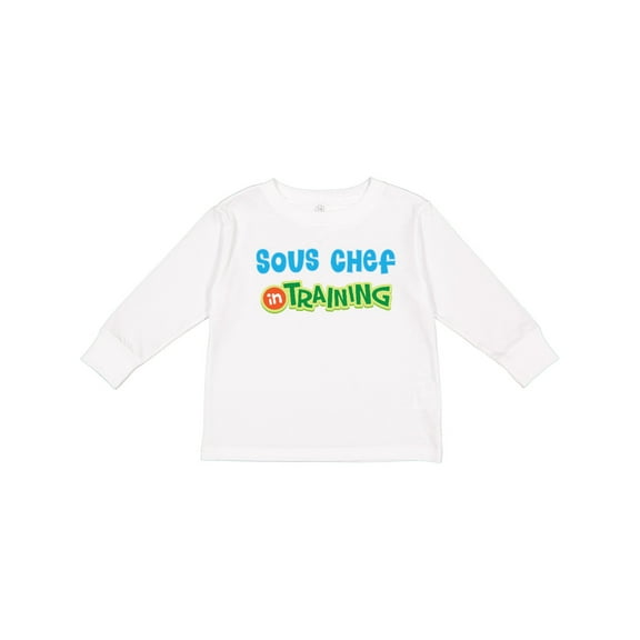 Inktastic Sous Chef in Training Boys or Girls Long Sleeve Toddler T-Shirt