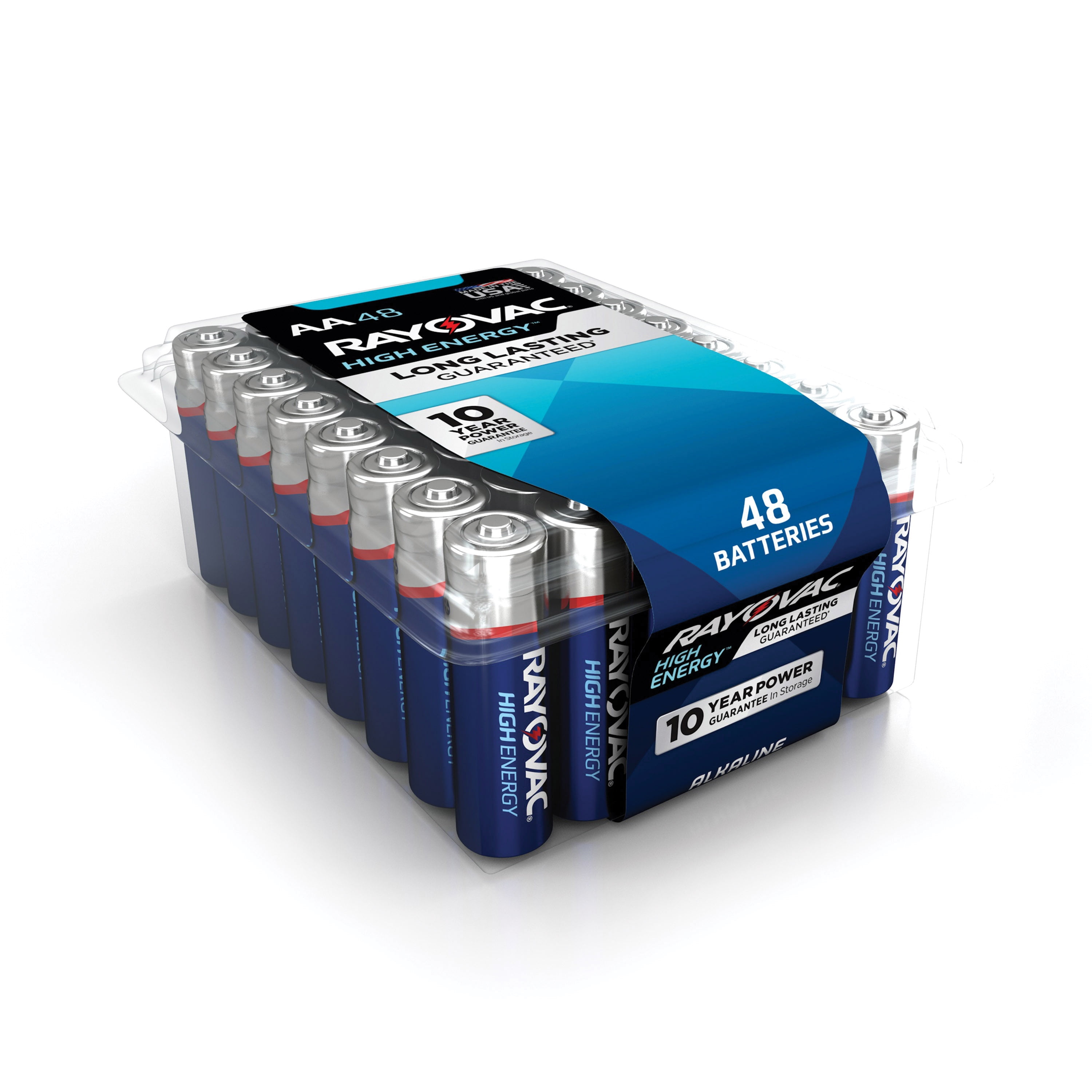 Rayovac Pro-Pack High Energy Alkaline Batteries, Size AA Batteries, 48-Pack, 815-48PPK