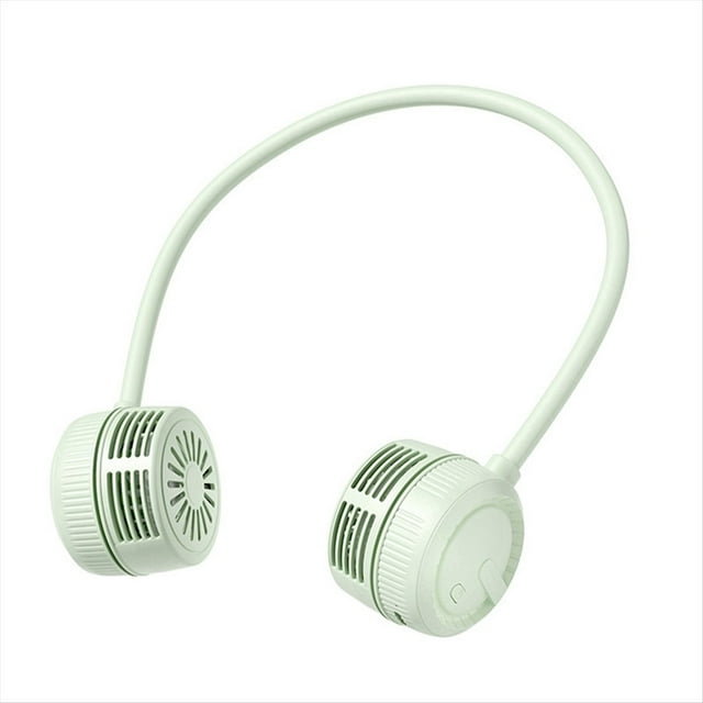 Ventilador de Cuello Portátil, Manos , Recargable, 3 Velocidades, Carga Rápida Tipo C, Diseño Plegable Silencioso, para Viajes, Deportes
