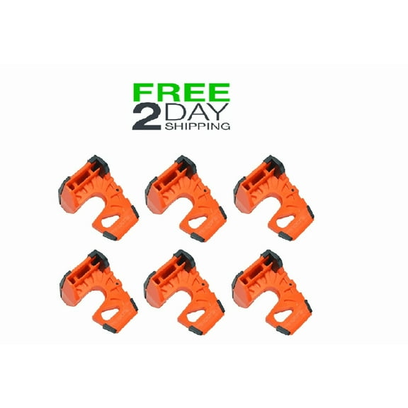 Wedge-It - The Ultimate Door Stop - Orange (6 Pack)