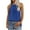 Blue, variant on Turilly Fashion Women Summer Solid V-Neck T-Shirt Sleeveless Bandage Casual Blouse Tops Hot Pink M