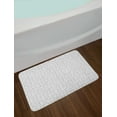 thumbnail image 2 of Modern Bath Mat, Geometric Triangles Abstract Futuristic Molecule Style Hipster Art, Plush Bathroom Decor Mat with Non Slip Backing, 29.5" X 17.5", Pearl and Dark Grey, by Ambesonne, 2 of 2