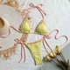thumbnail image 1 of Traje de baño para mujer, bikini de moda de color liso con tirantes divididos, conjunto de dos piezas, trajes de baño para mujer, conjuntos de bikini para mujer, trajes de baño bikini para mujer, 1 of 3