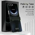 thumbnail image 3 of Dteck Case for Samsung Galaxy Z Flip 7 ,Luxury Plating Phone Case Hinge Protection Slim Hard PC Shockproof Slim Protective Cover for Samsung Galaxy Z Flip 7,Black, 3 of 7
