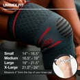 thumbnail image 2 of UFlex Knee Compression Sleeve Support for Women and Men - Non Slip Knee Brace for Pain Relief, Fitness, Weightlifting, Hiking, Sports - Red, Medium, 2 of 9
