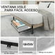 thumbnail image 5 of 2Pcs Zapatera Bajo Cama con Ruedas, Contenedores de Almacenamiento Debajo de la Cama con Asas y Ventana Transparente, Organizador de Almacenamiento de Gran Capacidad para Ropa y Edredones, 5 of 7