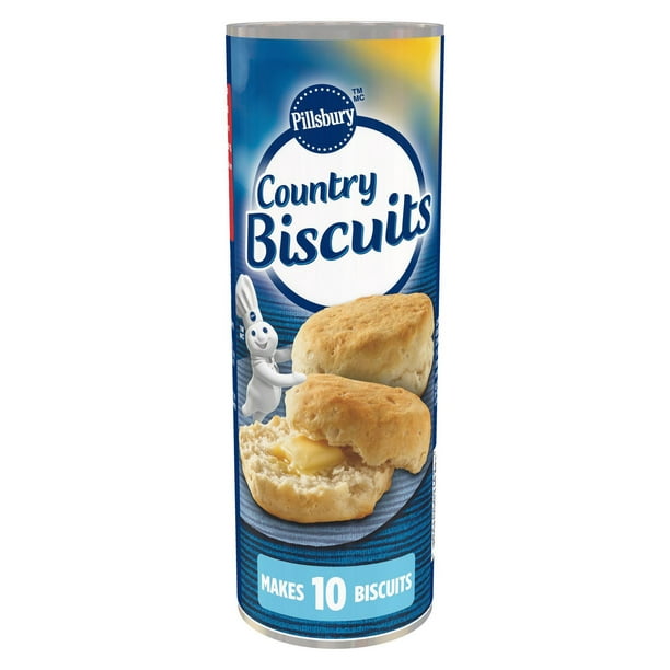 Pillsbury Biscuits de Campagne, Pâte Prête à Cuire, 340 g, 10 unités Pâte pour 10, 340 g