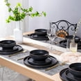 thumbnail image 6 of Dinner Plates,Ceramic Dinner Plates Set of 6,10.75 inch Large ceramic plates,Modern Shape Dinnerware Dishes Set for Kitchen, Microwave & Dishwasher & Oven Safe-Coffee Rim, 6 of 15