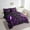 Purple, variant on Video Game 7 Pieces Bed in a Bag Twin, Red Navy Room Decoration for Teen , Black Reversible