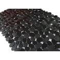 thumbnail image 1 of Alfombra de ducha SONGZIMING, antideslizante, de PVC negro guijarro, 40 x 90 cm, 1 of 7