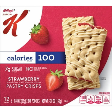 Kellogg's Special K Strawberry Pastry Crisps, 5.28 oz - 12 ct Packaging may vary