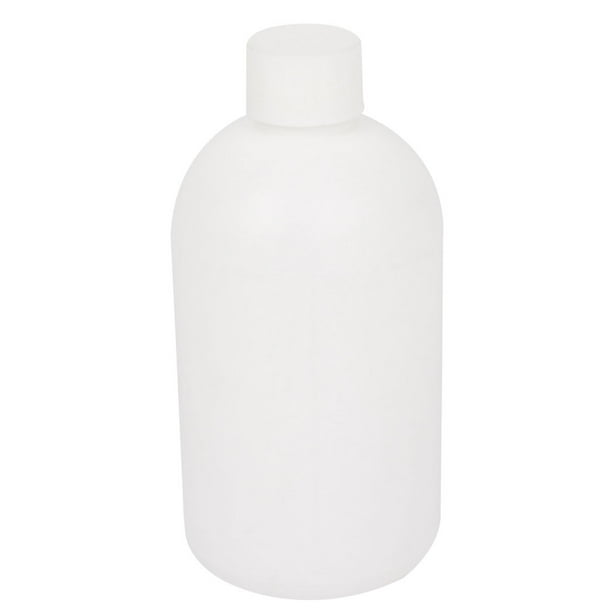 Graduated 500ml Plastic Bottle HDPE White Watertight ScrewTop Lid w
