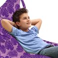 thumbnail image 1 of Jungle Foliage Lounger Chair Bag, Repetitive Pattern of Abstract Colored Exotic Leaves Repetition in Violet, High Capacity Storage with Handle Container, Lounger Size, Pink Purple, by Ambesonne, 1 of 5