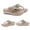 Beige, variant on Sandals for Women Flip Flops Wedge T-Strap Orthopedic Sandals Comfortable Beach Shoes Dressy Summer Sandals for Spa(Beige,7.5)