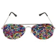 thumbnail image 2 of Gafas Funny Photo Props Accesorios de Fiestas Bling Crystal Buen Estiramiento Encogimiento Duradero Fácil de Llevar 01 Yinane Gafas de sol de Diamante, 2 of 8