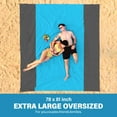 thumbnail image 2 of Beach Blanket Oversized Extra Large 78" X 81",Waterproof Sandproof Beach Blanket 1-7 Adults Lightweight Durable for Travel Camping Hiking Picnic, 2 of 7