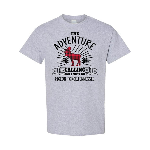 Inktastic Pigeon Forge Tennessee the Adventure is Calling and I Must Go T-Shirt