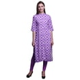 thumbnail image 1 of Bimba Women Straight Long Kurta Regular Fit Tunic Casual Kurti Large, 1 of 6