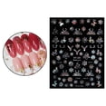thumbnail image 6 of 1 Sheet Christmas Nail Stickers, Nail Self- Stickers, Reindeer Snowflakes Decals - DH-195, 6 of 7